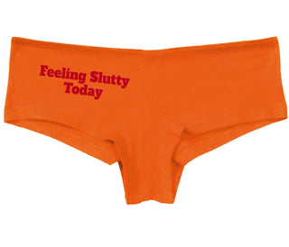Feeling Slutty Today - Orange Boy Short