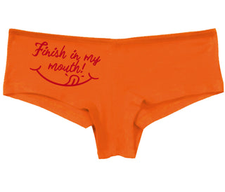 Finish In My Mouth - Orange Boy Short