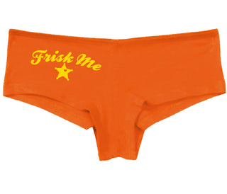 Frisk Me - Sherrif Badge - Orange Boy Short