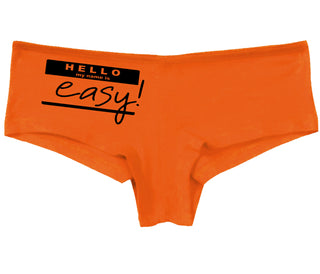 Hello My Name Is Easy - Orange Boy Short