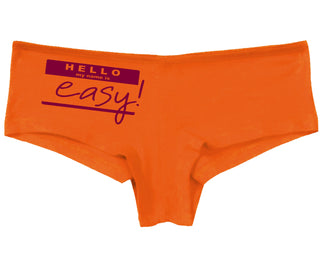 Hello My Name Is Easy - Orange Boy Short