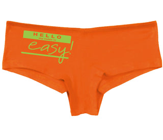 Hello My Name Is Easy - Orange Boy Short