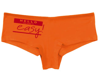 Hello My Name Is Easy - Orange Boy Short