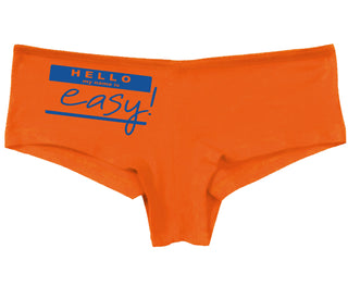 Hello My Name Is Easy - Orange Boy Short