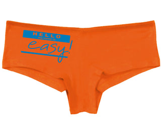 Hello My Name Is Easy - Orange Boy Short