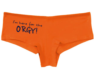 Here for the Orgy - Orange Boy Short