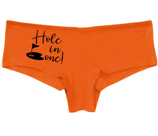 Hole In One - Suggestive Golf - Orange Boy Short