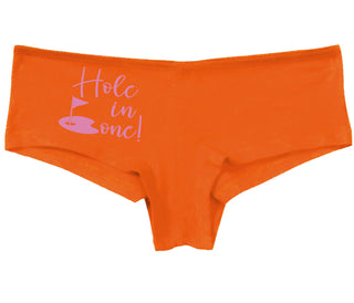 Hole In One - Suggestive Golf - Orange Boy Short