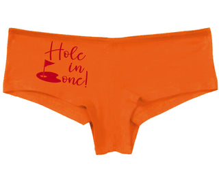 Hole In One - Suggestive Golf - Orange Boy Short