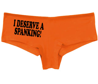 I Deserve A Spanking - Orange Boy Short