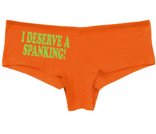I Deserve A Spanking - Orange Boy Short