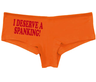 I Deserve A Spanking - Orange Boy Short