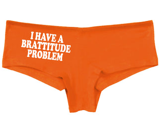 I Have A Brattitude Problem - Orange Boy Short