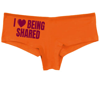 I Love Being Shared - Orange Boy Short