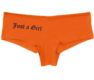 Just A Girl - Orange Boy Short