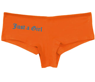 Just A Girl - Orange Boy Short