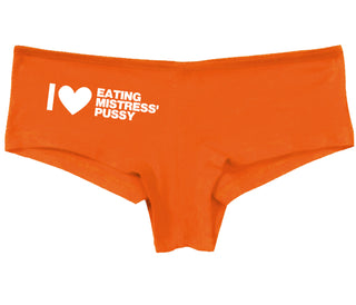 I Love Eating Mistress's Pussy - Orange Boy Short