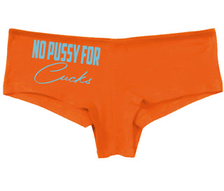 No Pussy For Cucks - Orange Boy Short