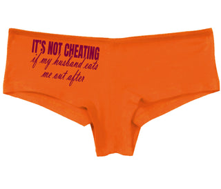 It's Not Cheating If My Husband Eats Me Out After - Orange Boy Short
