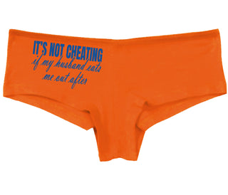 It's Not Cheating If My Husband Eats Me Out After - Orange Boy Short