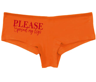 Please Spread My Legs - Orange Boy Short