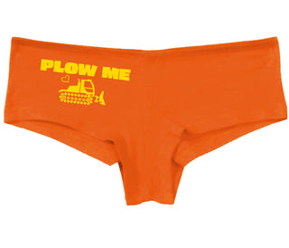 Plow Me - Funny Tractor Design - Orange Boy Short
