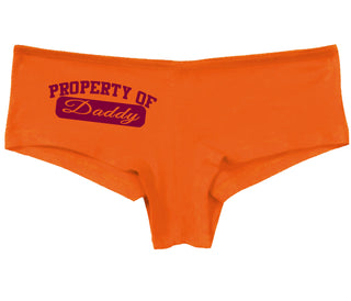 Property Of Daddy - Athletic Look - Orange Boy Short