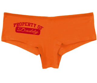 Property Of Daddy - Athletic Look - Orange Boy Short