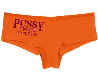 Pussy The Breakfast Of Champions - Orange Boy Short