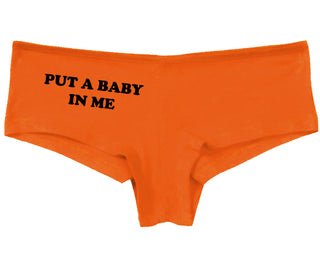 Put A Baby In Me - Orange Boy Short