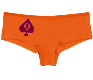 Queen Of Spades Logo - Orange Boy Short
