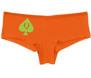 Queen Of Spades Logo - Orange Boy Short