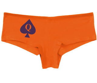 Queen Of Spades Logo - Orange Boy Short