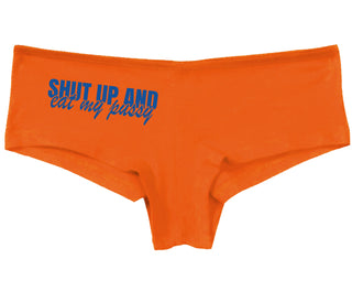 Shut Up and Eat My Pussy - Orange Boy Short