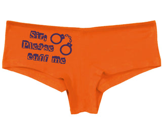 Sir Please Cuff Me - Orange Boy Short