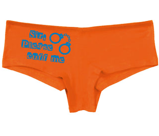 Sir Please Cuff Me - Orange Boy Short