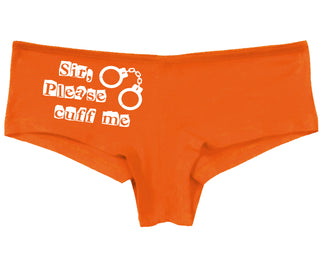 Sir Please Cuff Me - Orange Boy Short