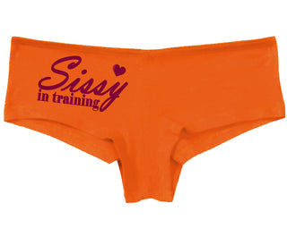Sissy In Training - Orange Boy Short