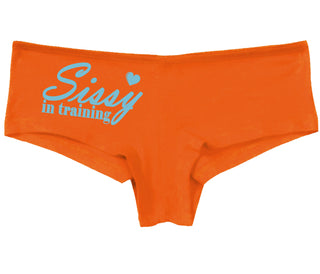 Sissy In Training - Orange Boy Short