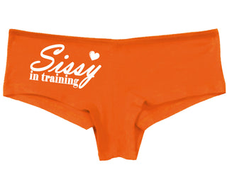 Sissy In Training - Orange Boy Short