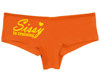 Sissy In Training - Orange Boy Short