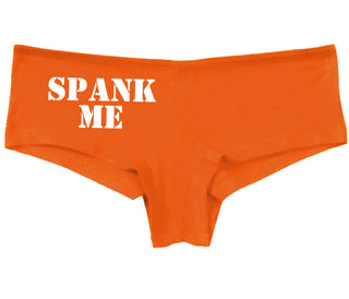 Spank Me. Stencil Design - Orange Boy Short