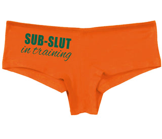 Sub Slut In Training - Orange Boy Short