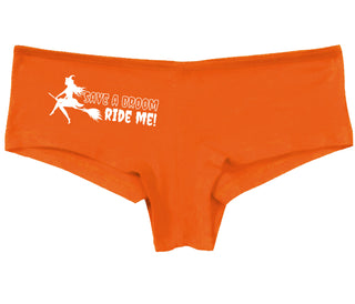 Save A Broom - Ride Me - Witch - Orange Boy Short