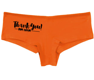 Thank You Cum Again - Orange Boy Short
