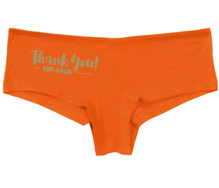 Thank You Cum Again - Orange Boy Short