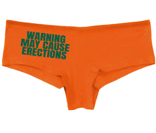Warning May Cause Erections - Orange Boy Short