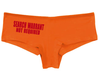 Search Warrant Not Required - Orange Boy Short