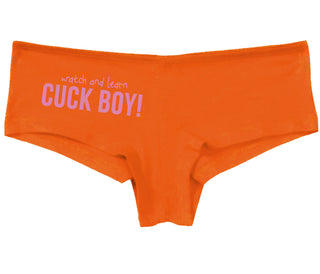Watch And Learn Cuck Boy - Orange Boy Short