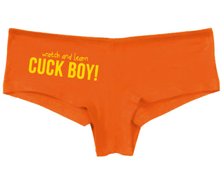 Watch And Learn Cuck Boy - Orange Boy Short